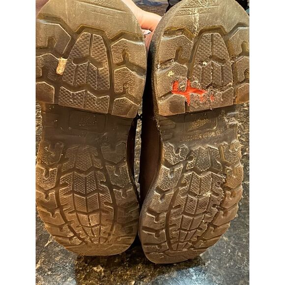 Red Wing Men's Brown Leather Combat Work Boots Size 9 Lace-Up Durable - Picture 11 of 13